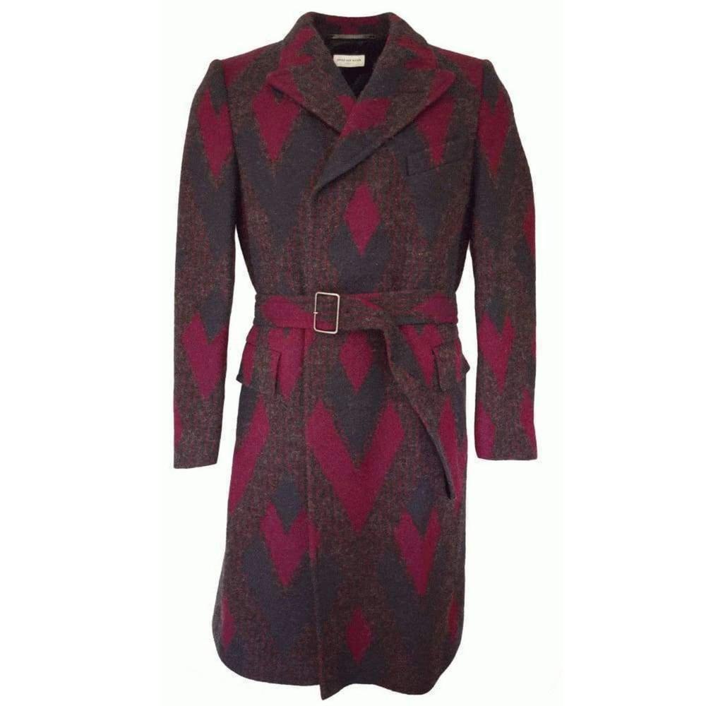 Dries Van Noten - Zigzag Wool Coat - M